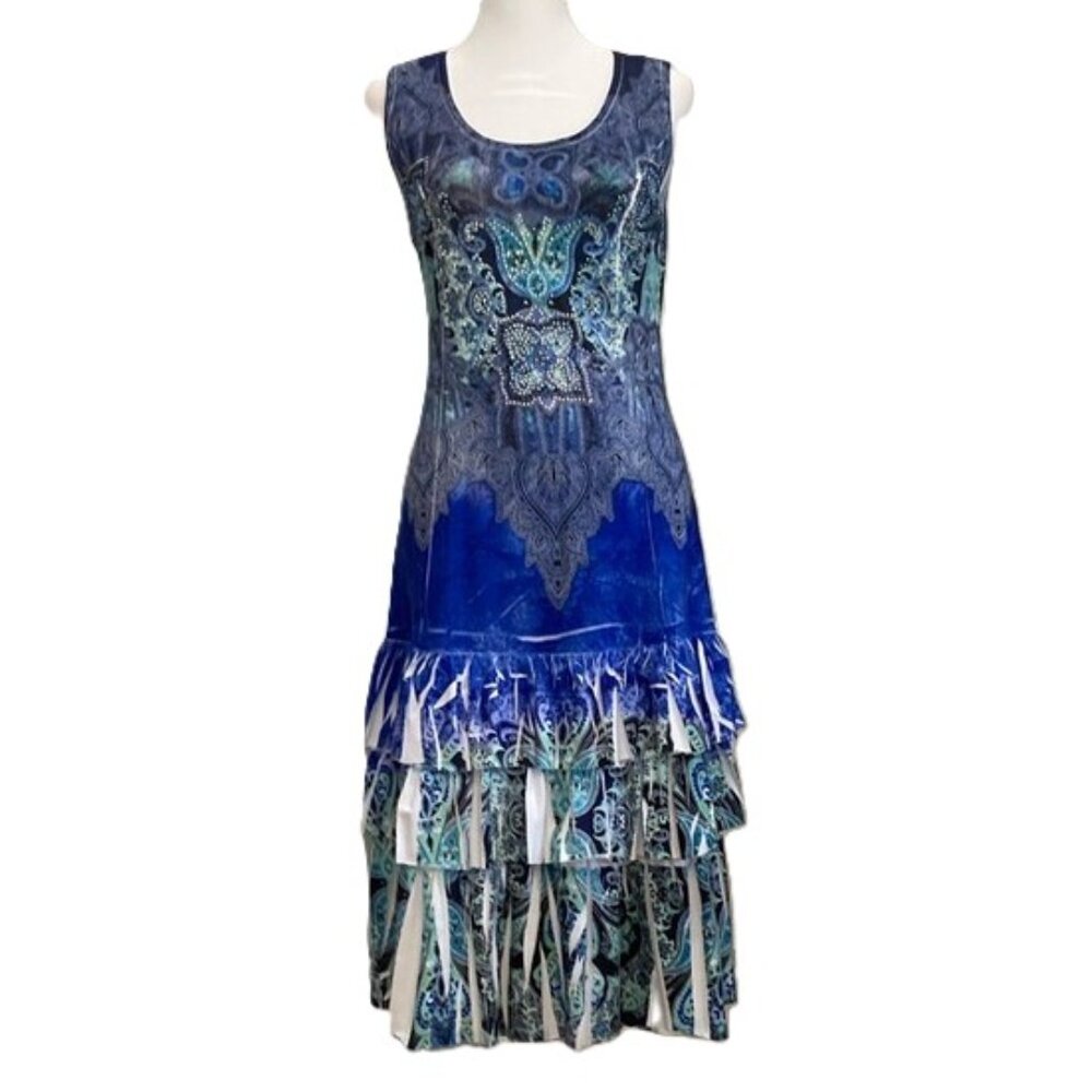 Sleeveless Cotton Dress w/Matching Jersey Jacket | Small